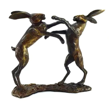 Boxing Hares by Steve Boss