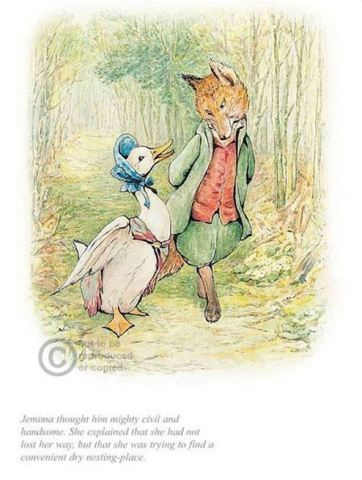 Jemima with Mr Fox by Beatrix Potter