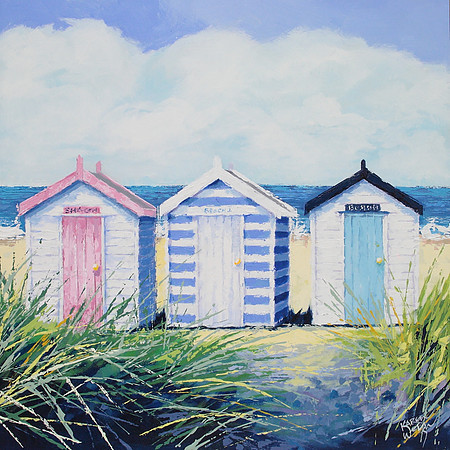 Three Little Huts by Karen Welsh