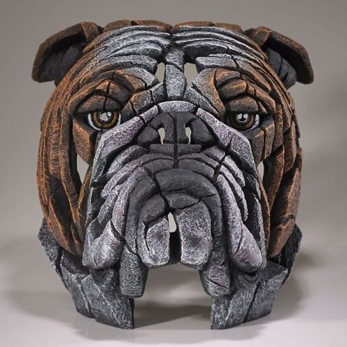 Bulldog Bust (Fawn) from Edge Sculpture