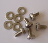 Screw set with washers - M6x12mm stainless steel x 6 pieces