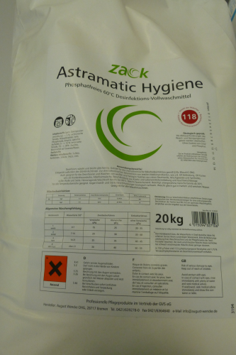 Zack Astramatic Hygiene Desinfektionswaschmittel 20 kg°