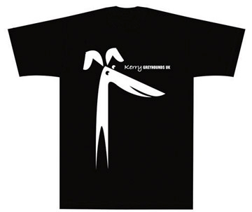Round Neck T-Shirt with Large Front Facing Logo - Black - Large