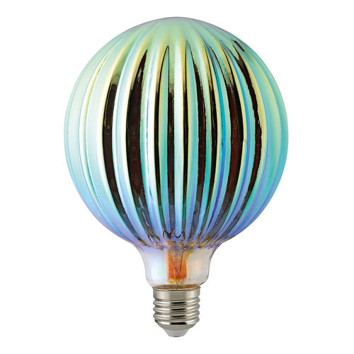 LED  Globe - "Theben"   . E-27 - 4,0 Watt (15W) 1.300 Kelvin - Dimmbar Klar - Purple - T-125