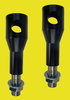 Riser / Lenkerhalter schwarz beschichtet 10cm hoch mit Kabelinnenführung