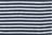 Streifen-Nicki, marineblau weiß, v.  Westfalenstoffe  - 0,55 x 0,70 m