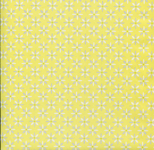 Geschenkpapier, ''Little Pattern, yellow'', 3 Bögen, 50x70cm
