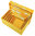Schachtel-Set, Shiborizome, orange-gelb, 5 Kartons, klein