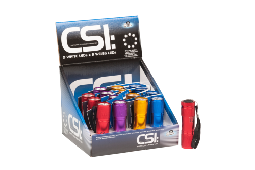 CSI LED-Lampe mit 9 LED, 4 Farben sortiert