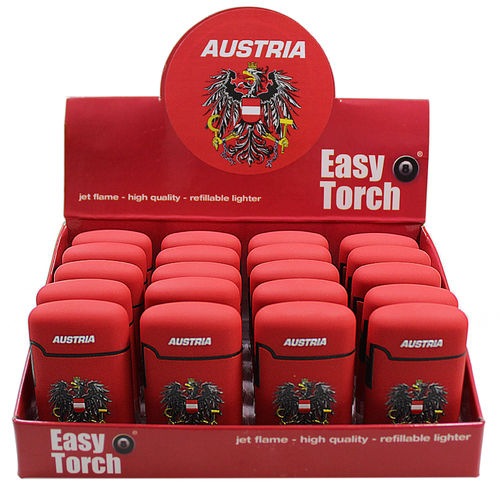 Easy Torch 8 Rubber „AUSTRIA“ Adler Relief red