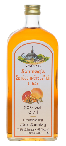 Sanddorn-Grapefruit-Likör 20% Vol.
