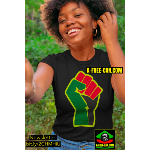 "BLACK POWER RBGj v1" by A-FREE-CAN.COM - (T-Shirt)